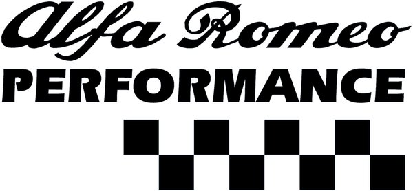 Alfa Romeo Performance, ca. 32 cm x 15 cm, 1 Stück