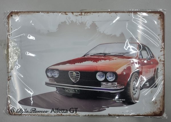 Blechschild Alfetta GT